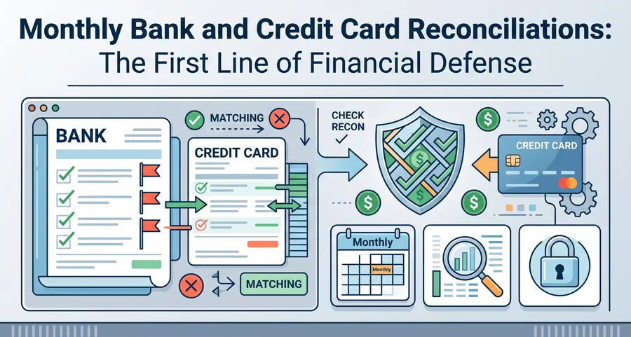 Monthly Bank and Credit Card Reconciliations: The First Line of Financial Defense
